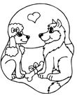 coloriage enfant Chiens