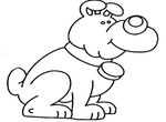 coloriage enfant Chiens