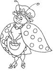 coloriage enfant Coccinelles