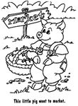 coloriage enfant Cochons