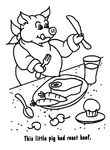 coloriage enfant Cochons