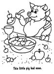 coloriage enfant Cochons