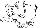 coloriage enfant Elephants