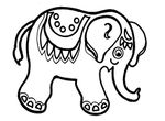 coloriage enfant Elephants