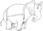 dessin enfant Elephants