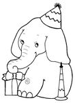 coloriage enfant Elephants