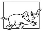 coloriage enfant Elephants