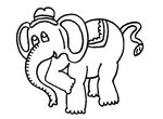 coloriage enfant Elephants