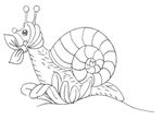 coloriage enfant Escargots