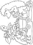 coloriage enfant Herissons