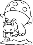coloriage enfant Hippopotames