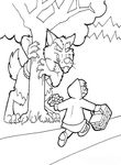 coloriage enfant Loups