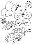 coloriage enfant Papillons