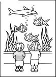 coloriage enfant Poissons