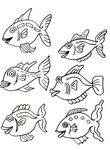 coloriage enfant Poissons