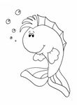 coloriage enfant Poissons