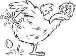 dessin enfant Poules