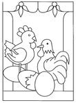 dessin enfant Poules