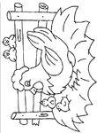 coloriage enfant Poules