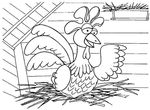 dessin enfant Poules