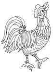 coloriage enfant Poules