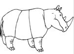 coloriage enfant Rhinoceros