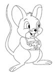 coloriage enfant Souris