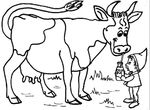 coloriage enfant Vaches