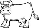 coloriage enfant Vaches