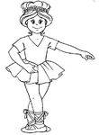 coloriage enfant Danseuses