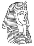 coloriage enfant Egypte