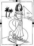 coloriage enfant Egypte