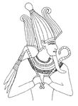 coloriage enfant Egypte