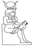 coloriage enfant Egypte