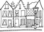 coloriage enfant Maisons