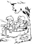 coloriage enfant Scouts