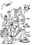 coloriage enfant Scouts