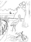 coloriage enfant Zoo