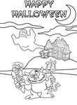 coloriage enfant Halloween