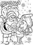 coloriage enfant Noel