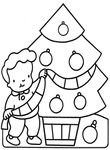 coloriage enfant Noel