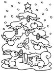 coloriage enfant Noel