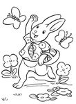 coloriage enfant Paques