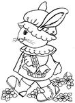 coloriage enfant Paques