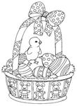 coloriage enfant Paques