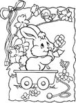 coloriage enfant Paques