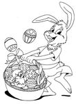 coloriage enfant Paques