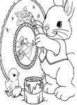 coloriage enfant Paques