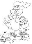 coloriage enfant Paques