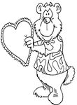 coloriage enfant St Valentin